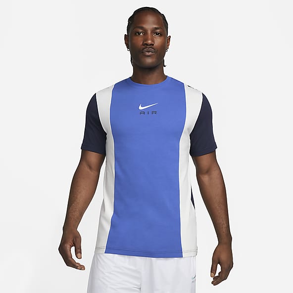Uomo Blu T shirt con grafica. Nike IT