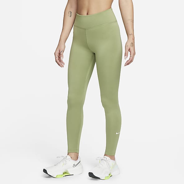Green Nike One Tights & Leggings. Nike LU