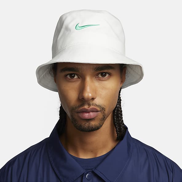 Mens Bucket Hats White At Least 20% Sustainable Material.