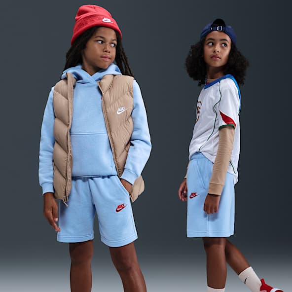 Nike Sportswear Club Fleece Shorts de French Terry para niños talla grande