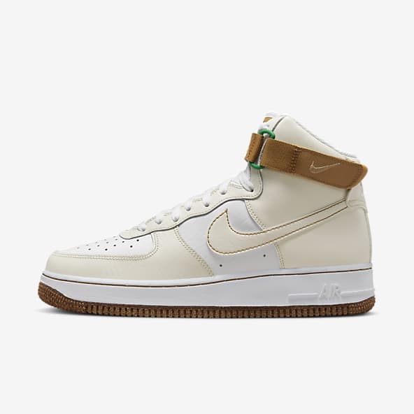 nike white air force 1 hi trainers