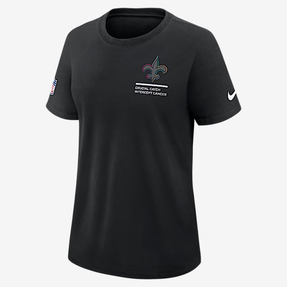 New Orleans Saints Crucial Catch Playera Nike Dri-FIT de la NFL para mujer