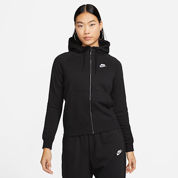 black nike pullover hoodie women's