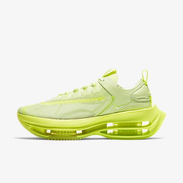 highlighter yellow nike shoes