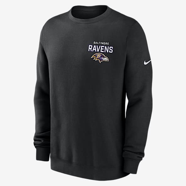 Baltimore Ravens Draw Block Club Sudadera de cuello redondo sin cierre Nike de la NFL para hombre