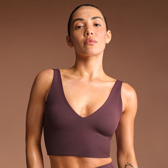 NikeSKIMS Matte Women's V-Neck Long-Line Bra