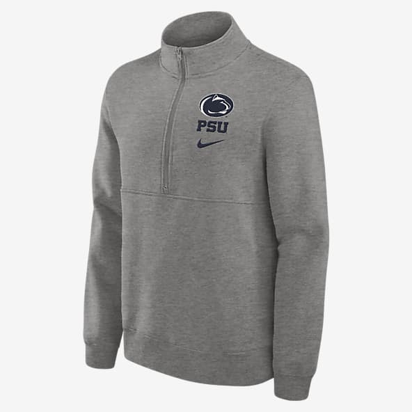 Penn State Nittany Lions Primetime Club Sudadera de cuello redondo Nike de medio cierre universitaria para hombre