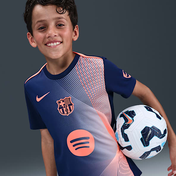 FC Barcelona Academy Pro Üçüncü Nike Dri-FIT Maç Öncesi Genç Çocuk Futbol Üstü