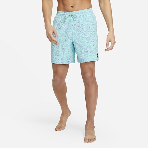 white nike swim shorts