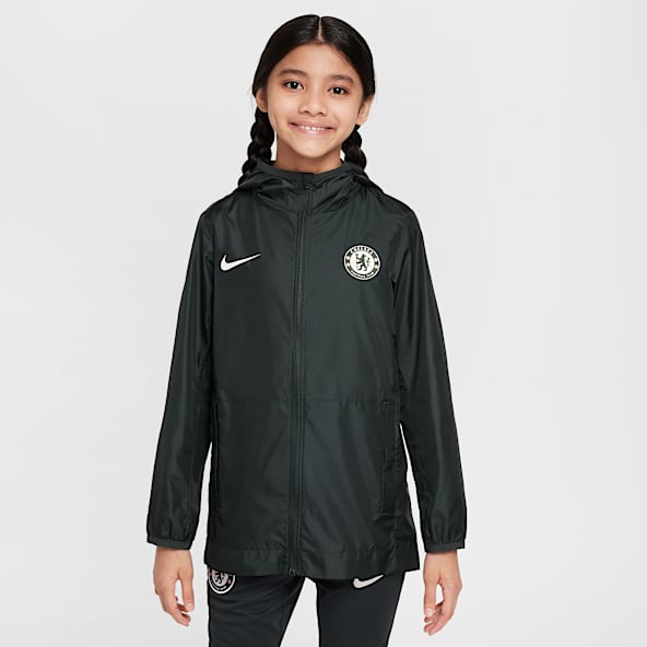 Chelsea FC Academy Pro Giacca antipioggia Nike Football con cappuccio – Ragazzo/a