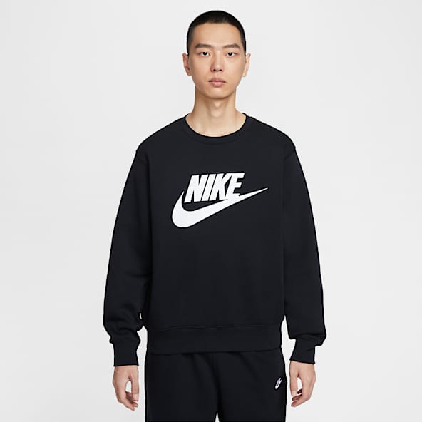 Nike Sportswear Club Men's Graphic Fleece Crew-Neck Sweatshirt