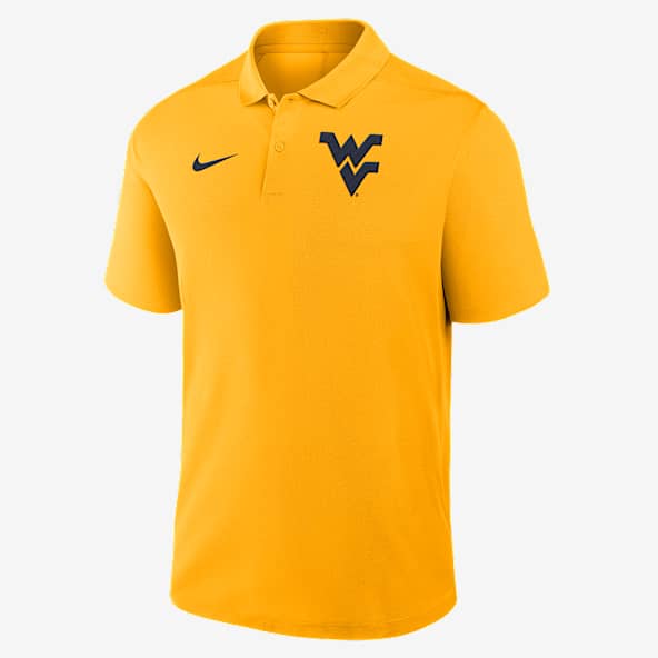 West Virginia Primetime Victory Primary Logo Men's Nike Dri-FIT College Polo