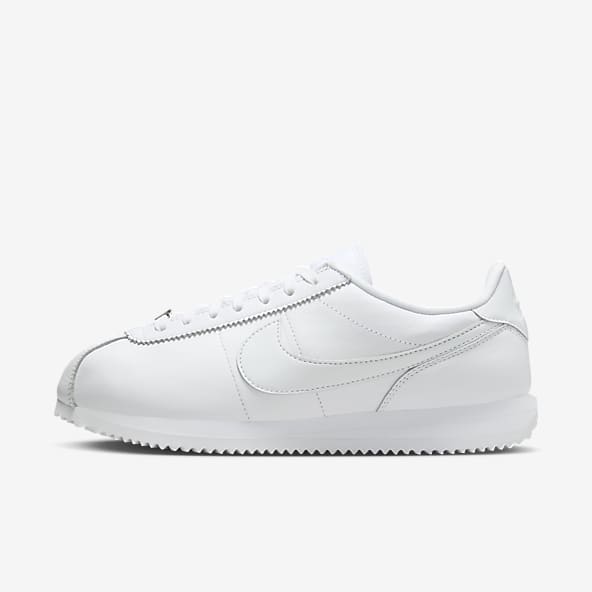 Nike Classic Cortez Leather Women's Low-Top Ladies Trainers Tennis Shoes -  Black or White (White/Varsity Red/Varsity Royal, 9.5) - Walmart.com