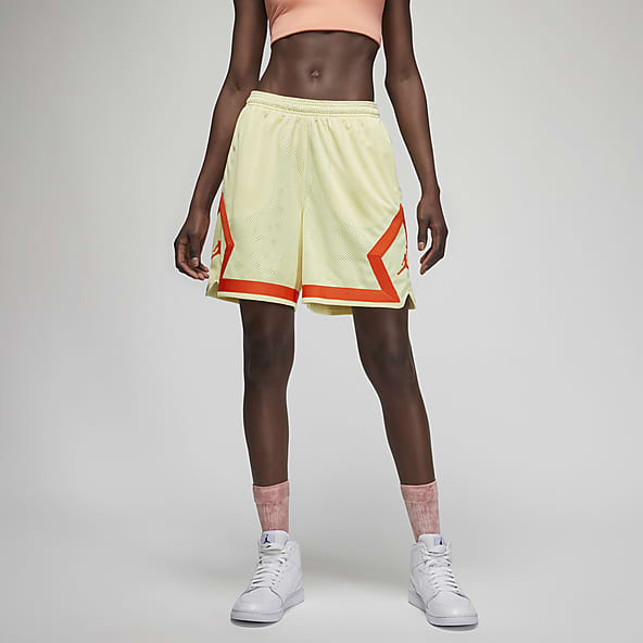 Women's Jordan Yellow Shorts. Nike GB