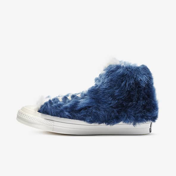 fluffy converse shoes