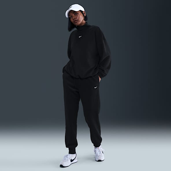 Nike Sportswear Phoenix Plush Pants de tejido Fleece de tiro medio cómodos para mujer