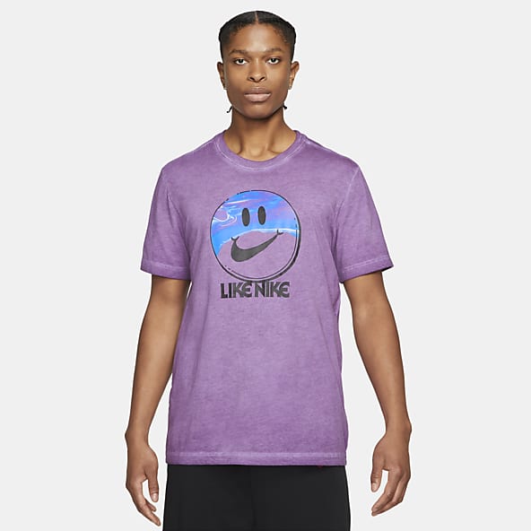 purple nike shirt