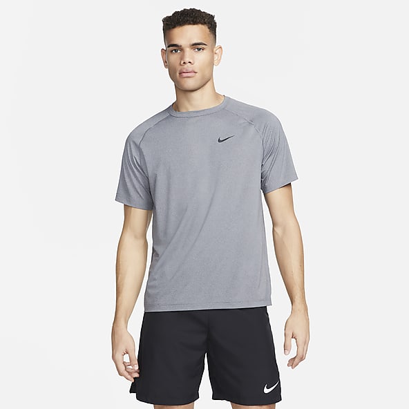 Nike Yoga Dri-FIT Men's Short-Sleeve Crewneck T-Shirt, Anthracite/Iron  Grey, Large, Gray, Large : : Clothing, Shoes & Accessories