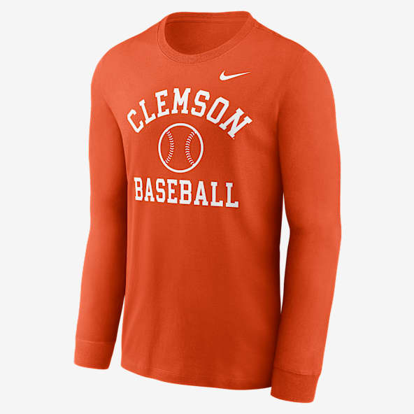 Clemson Tigers Baseball Arch Playera de manga larga universitaria Nike para hombre