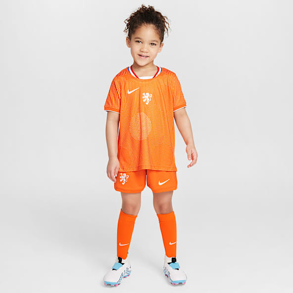 Niederlande 2025/26 Stadium Home Dreiteiliges Nike Replika Fußballtrikot-Set (jüngere Kinder)