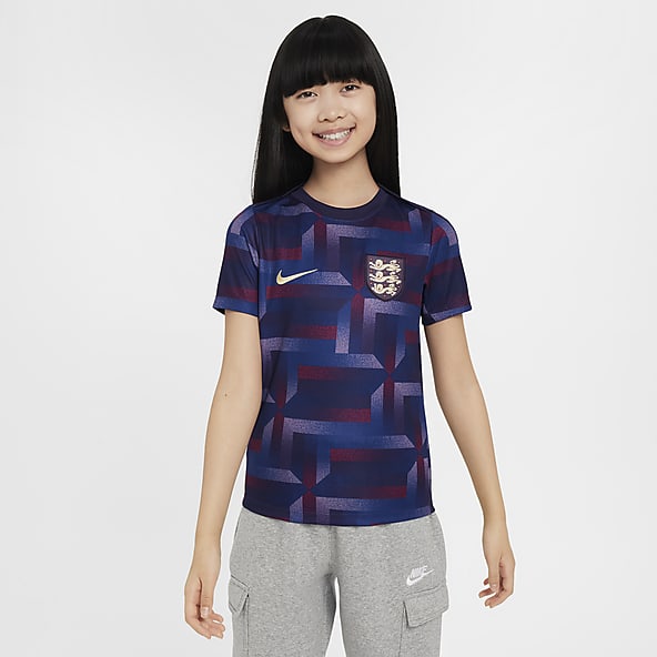 Inglaterra Academy Pro Camiseta de fútbol de manga corta para antes del partido Nike Dri-FIT - Niño/a