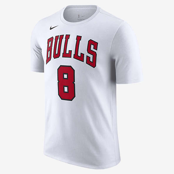 Chicago Bulls Mock Neck Crop Tee - White