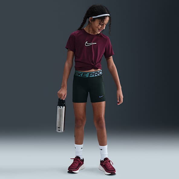 Nike Pro Nike Pro Big Kids' (Girls') Dri-FIT 3" Shorts with Shine Accents