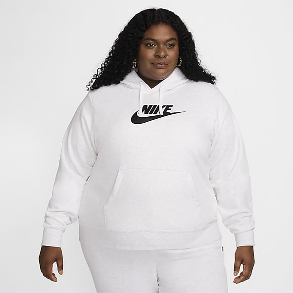 Nike Sportswear Club Fleece Sudadera con gorro sin cierre para mujer (talla grande)