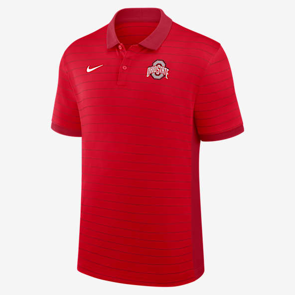 Ohio State Sideline Victory Stripe Men's Nike Dri-FIT College Polo
