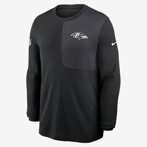 Baltimore Ravens Sideline Coach Men's Nike Dri-FIT NFL Long-Sleeve Top