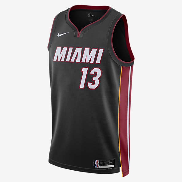 Nike Men's Miami Heat Grey Practice T-Shirt, Small, Gray