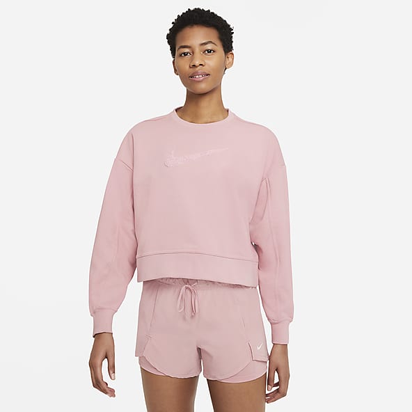 nike pro pink sweatshirt