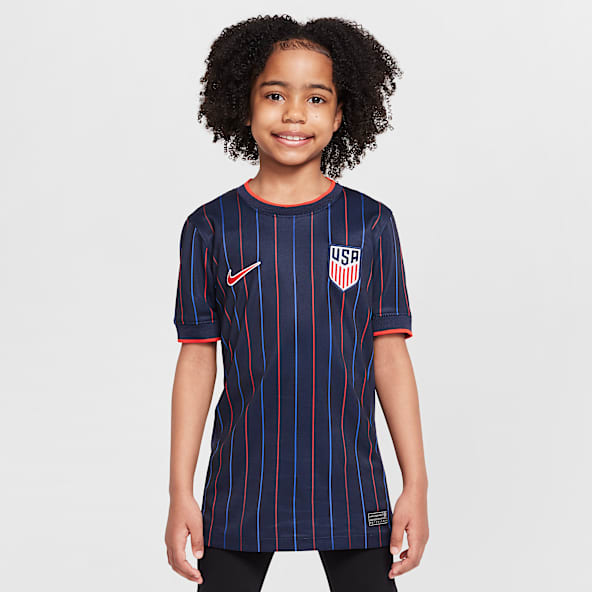USWNT visitante 2025 Stadium (equipo femenino) Jersey de fútbol Nike Dri-FIT Replica para niños talla grande