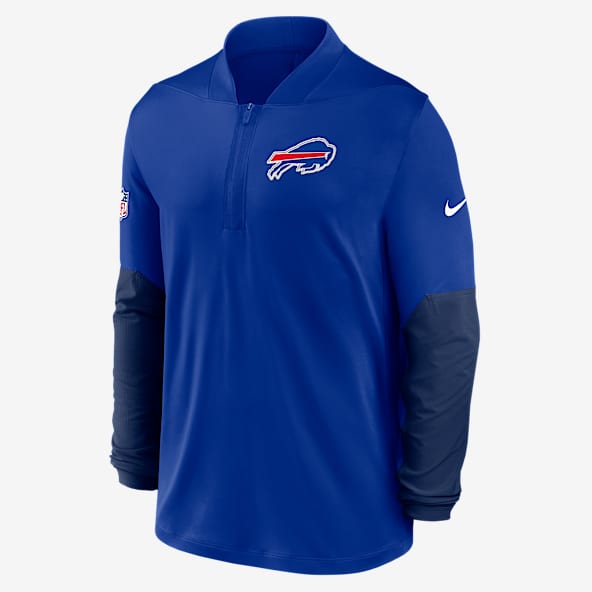 Buffalo Bills Feel The Pressure Men's Nike Dri-FIT NFL 1/2-Zip Top