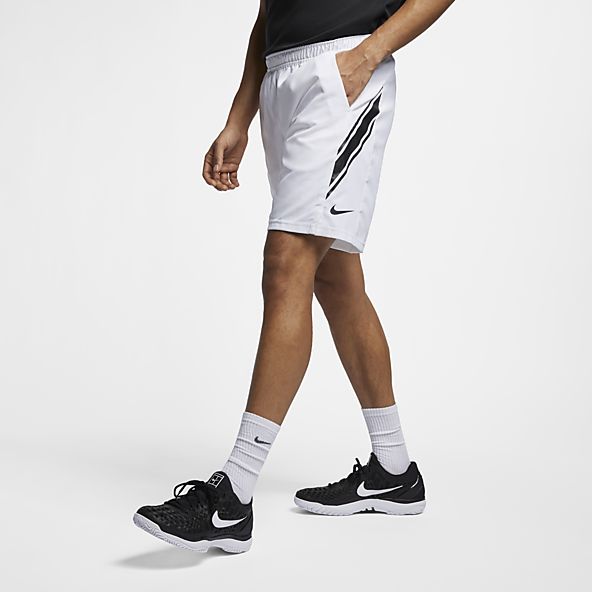 white nike shorts