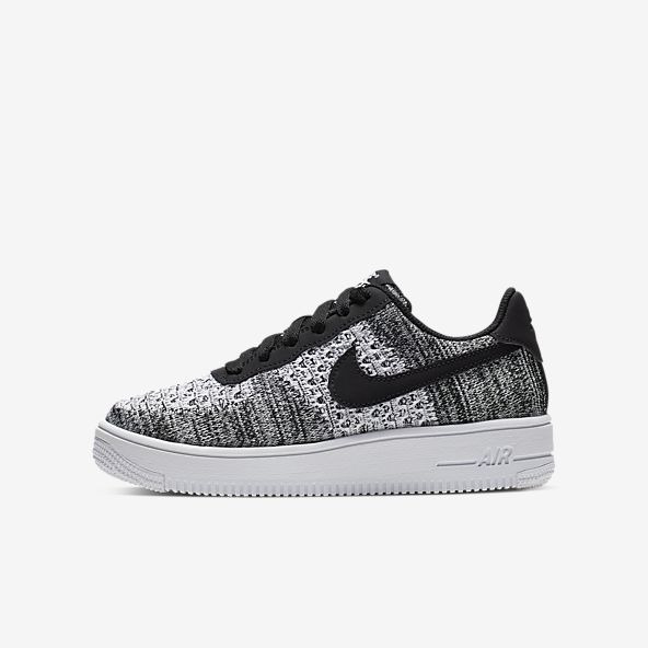 nike air force 1 flyknit 2.0 black and white