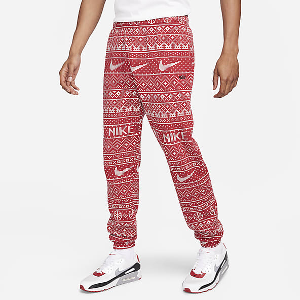 Nike Sportswear Club Fleece Joggers Mens Bottoms Red Multi Size