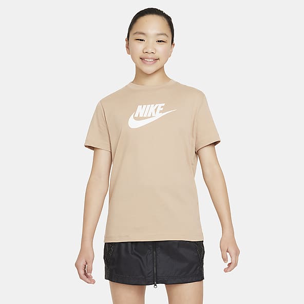 Nike Sportswear Big Kids' (Girls') Cropped T-Shirt.