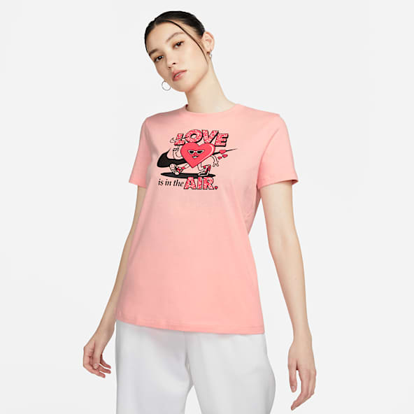 Nike Sportswear Boxy Nature shirt dames roze - Voetbal shop