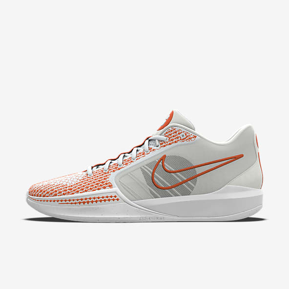 Orange nike basketball shop shoes