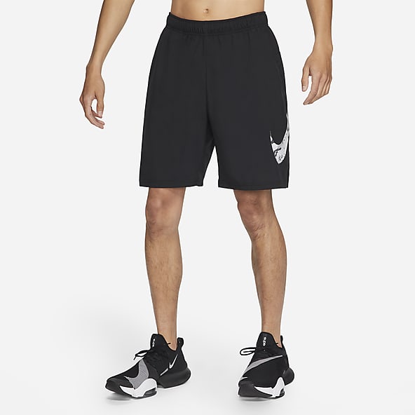 black nike training shorts