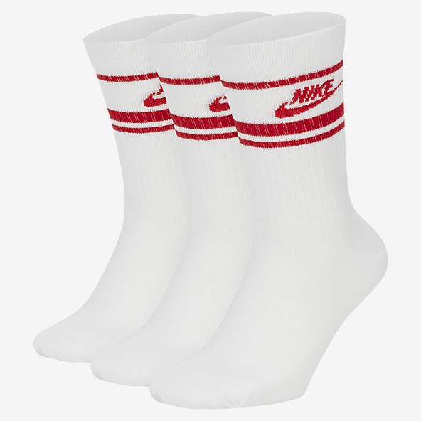 red nike socks basketball