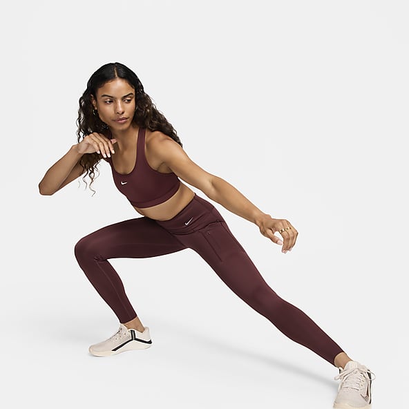 Nike Pro lange legging met halfhoge taille voor dames