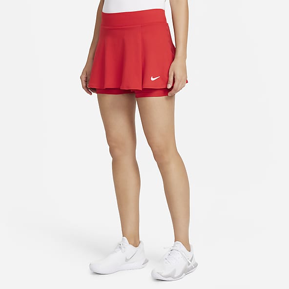 stribet Krage gennemskueligt Rød Tennis Nederdele og kjoler. Nike DK