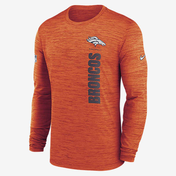 Denver Broncos Sideline Velocity Playera de manga larga Nike Dri-FIT de la NFL para hombre