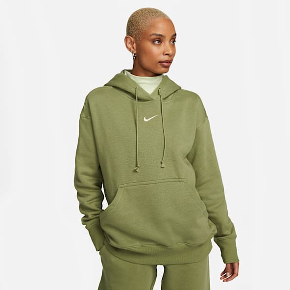 nike pullover green