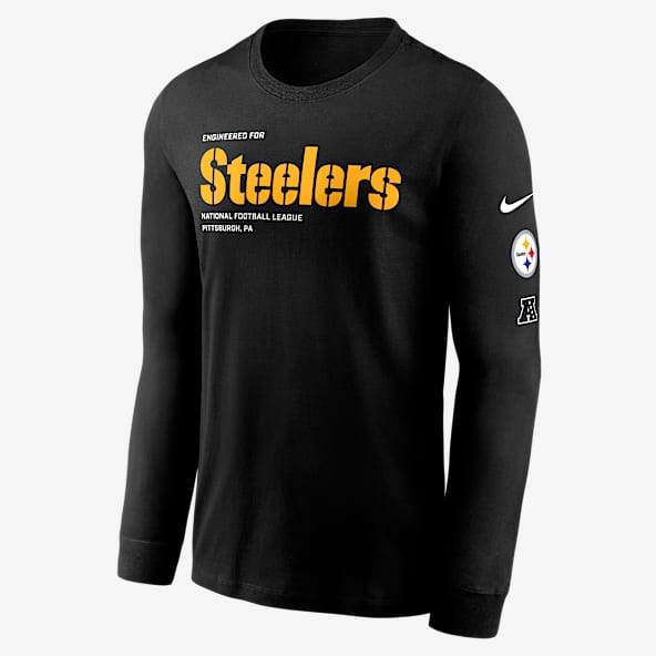 Pittsburgh Steelers Play To Win Essential Men's Nike NFL Long-Sleeve T-Shirt