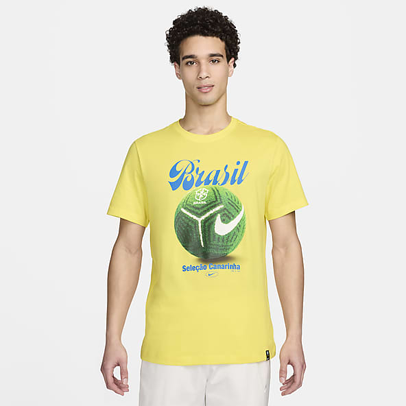 mens yellow nike t shirt