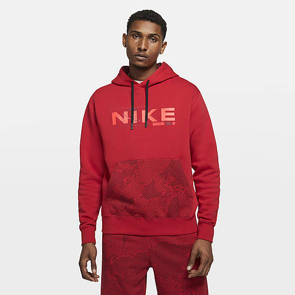 nike hoodie with red tick