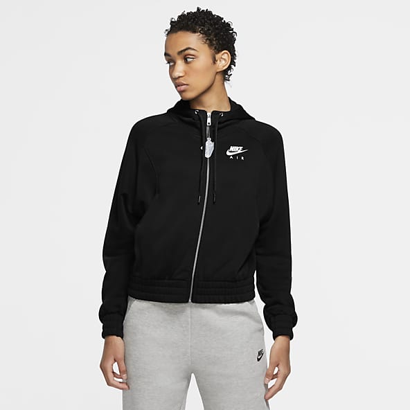 black zip up nike